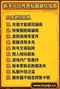 新手入坑传奇私服避坑指南_2026 年最新 10 大陷阱