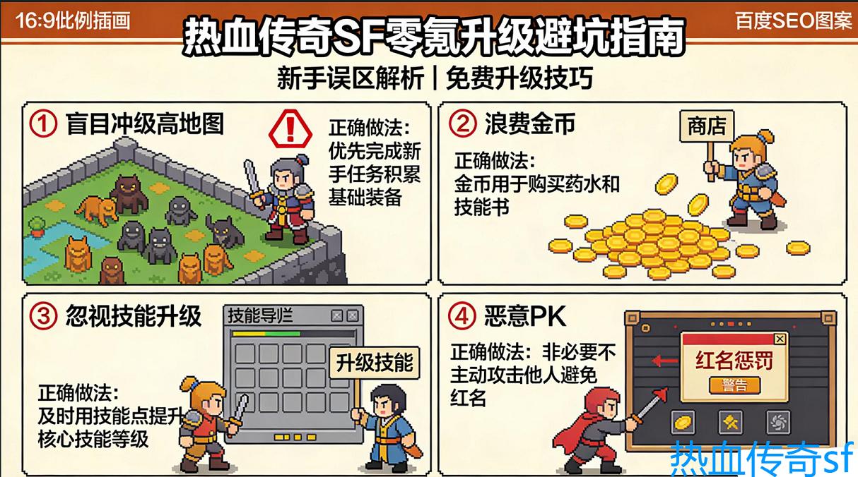 热血传奇SF新手升级指南：0-50 级不用充钱的 3 个方法