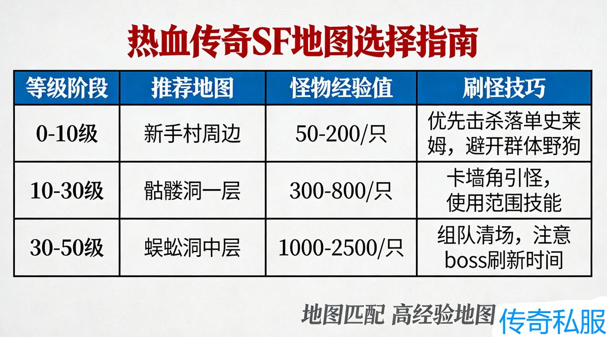 热血传奇SF新手升级指南：0-50 级不用充钱的 3 个方法